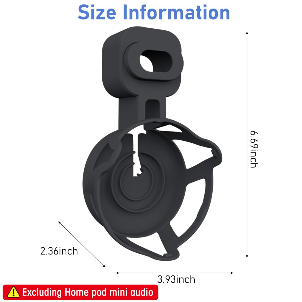ZORBES® Wall Mounted Holder for Apple Homepod Mini Speaker Wall Mounted Holder with Cord Management Wall Holder for Power Outlet Cable Organizer for Apple Homepod, No Apple Homepod Mini, White ZORBES® Wall Mounted Holder for Apple Homepod Mini Speaker Wall Mounted Holder with Cord Management Wall Holder for Power Outlet Cable Organizer for Apple Homepod, No Apple Homepod Mini, White